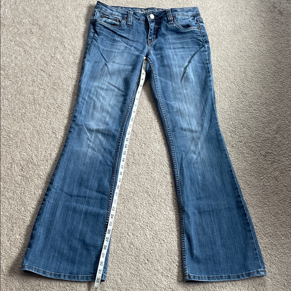 Y2K Refuge Juniors Blue Jeans - Picture 7 of 11